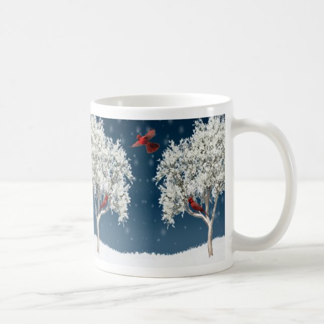 Caneca De Café Cardeais de Caneca-Inverno (Direita)