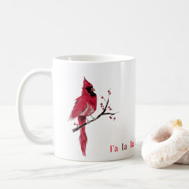 Caneca De Café Cardeal de Natal Moderno Minimalista
