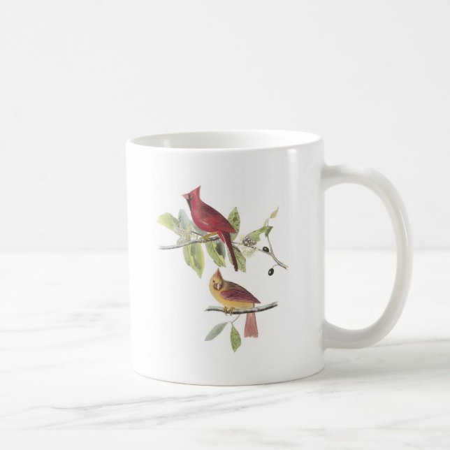 Caneca De Café Cardeal do norte por Audubon (Direita)