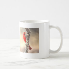 Caneca De Café Cardeal em uma Cholla