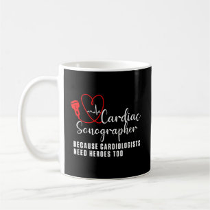 Caneca De Café Cardiac Sonographer Echo Tech Aprenda Rdcs