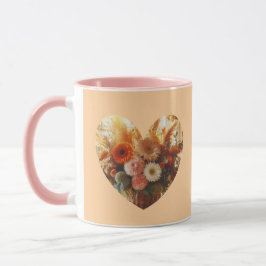 Caneca De Café Cardíaco Sanguejante (Flores Gentil