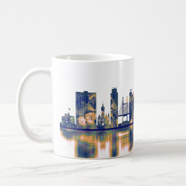 Caneca De Café Cardiff Skyline (Esquerda)