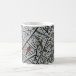 Caneca De Café Cardinal na Neve