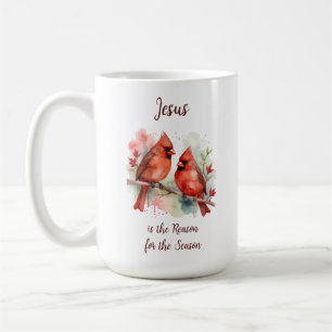 Caneca De Café Cardinal Vermelho de Natal Jesus Razão da Temporad