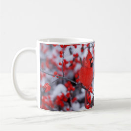 Caneca De Café Cardinal-vermelho macho, Inverno, IL