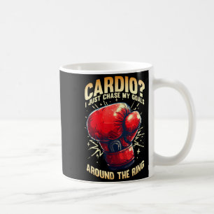 Caneca De Café Cardio_ JUST Persigo Meus Objetivos Em Torno Do Ri