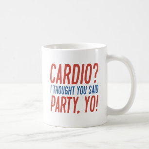 Caneca De Café Cardio Party Yo
