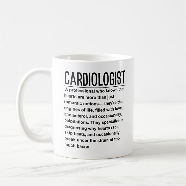 Caneca De Café Cardiologista (Esquerda)