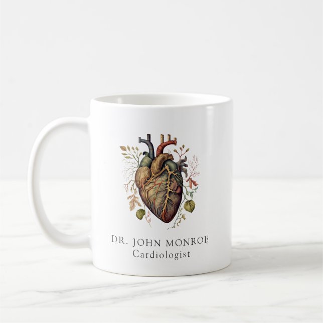 Caneca De Café Cardiologista Anatômico (Esquerda)