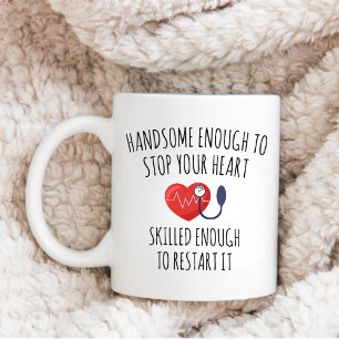Caneca De Café Cardiologista Personalizado, Médico do Coração Gra