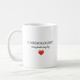 Caneca De Café Cardiologista Personalizado Salvando Corações Todo