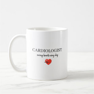 Caneca De Café Cardiologista Personalizado Salvando Corações Todo