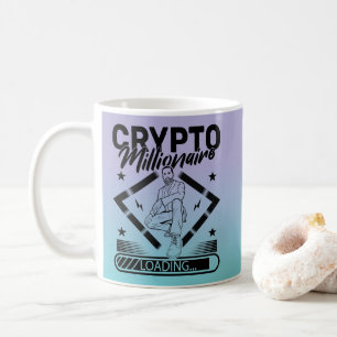 CANECA DE CAFÉ CARGA CRYPTO MILLIONAIRE - CRYPTOCURRENCY