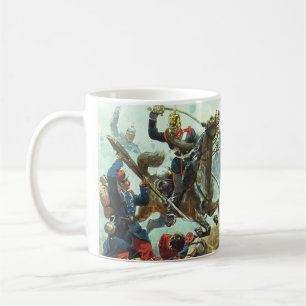 Caneca De Café Carga de Cavalaria Prussiana Guerra Franco-Prussia