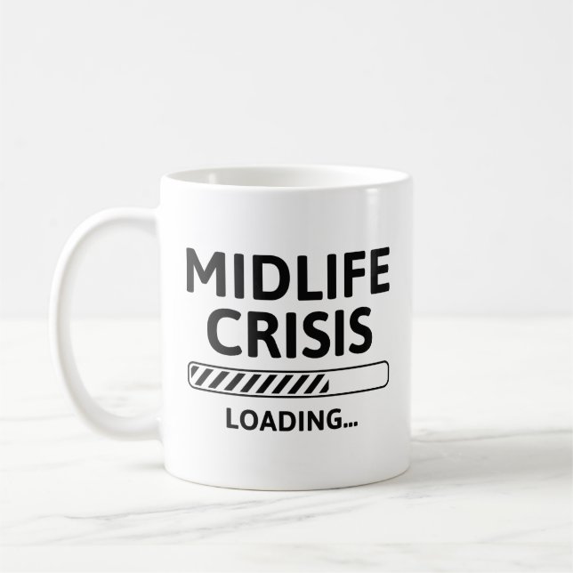 Caneca De Café Carga de Crise da Midlife (Esquerda)