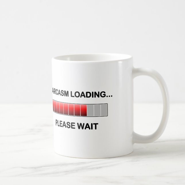 Caneca De Café Carga do sarcasmo (Direita)
