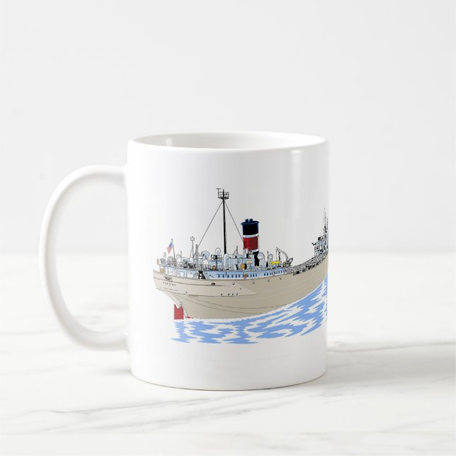 Caneca De Café Cargueiro Alpena dos Lagos Excelentes (Esquerda)