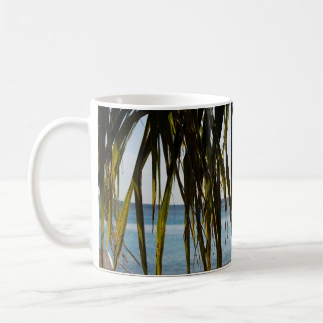 Caneca De Café Caribe Praia Feliz #6 #tropical #wall #art (Esquerda)