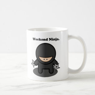 Caneca De Café Caricatura de Ninja