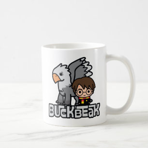 Caneca De Café Caricatura Harry Potter e Buckbeak