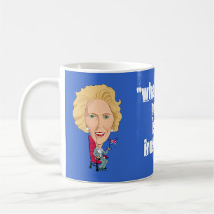 Caneca De Café Caricatura histórica Ingleses do PM Margaret