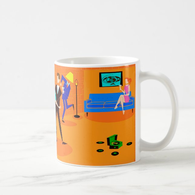 Caneca De Café Caricatura Retron Cocktail (Direita)