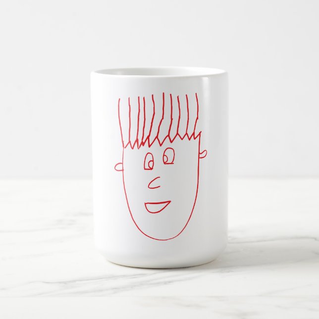 Caneca De Café Caricatura Young Man Mug (Centro)