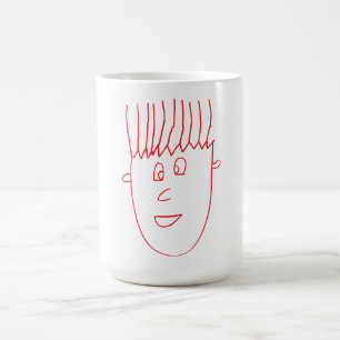 Caneca De Café Caricatura Young Man Mug