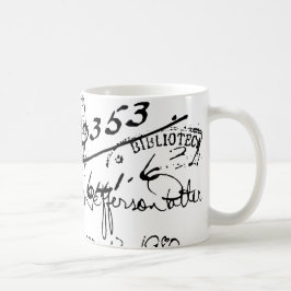 Caneca De Café Carimbo de biblioteca