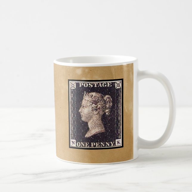 Caneca De Café Carimbo de Penny Black (Direita)