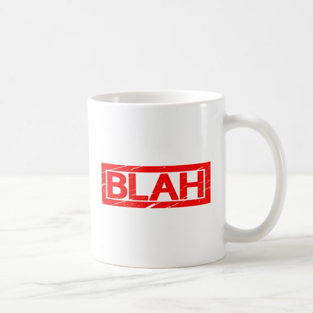 Caneca De Café Carimbo do Blah (Direita)
