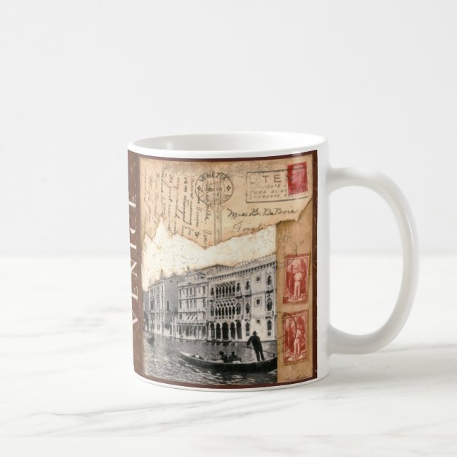 Caneca De Café Carimbo postal, Veneza (Direita)