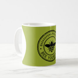 Caneca De Café Carimbo - SEU TEXTO - ABELHA 1 - Diversão de Fã
