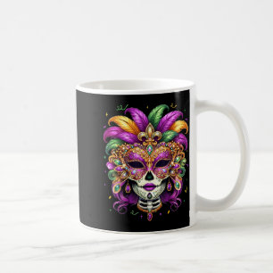 Caneca De Café Carnaval de crânios de açúcar mulheres meninas cri