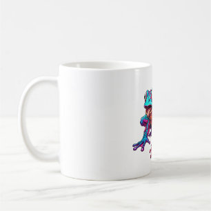Caneca De Café Carnaval de Rã Olho de Neon