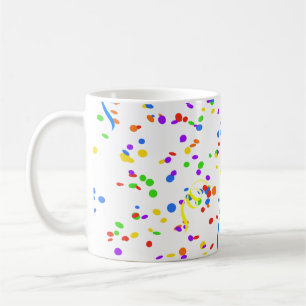 Caneca De Café Carnaval do partido Confetti