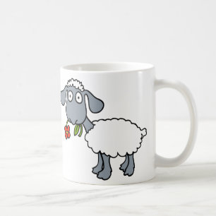 Caneca De Café Carneiros brancos dois cordeiros bonitos com