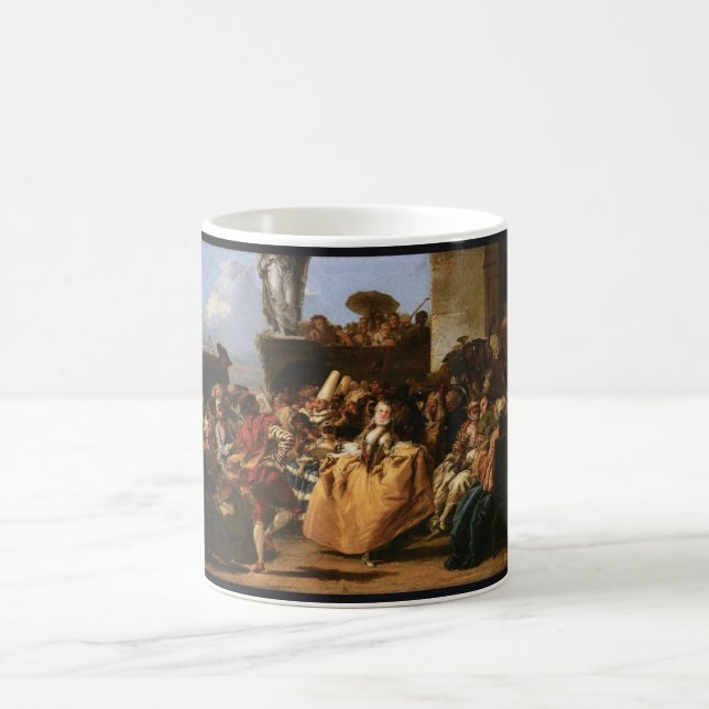 Caneca De Café Carnival Scene – Giovanni Domenico (Centro)