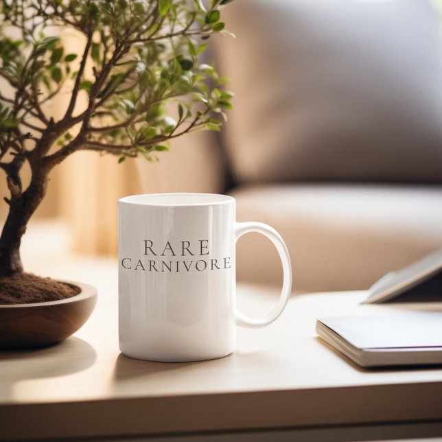 Caneca De Café Carnívoro Raro Minimalista (Criador carregado)