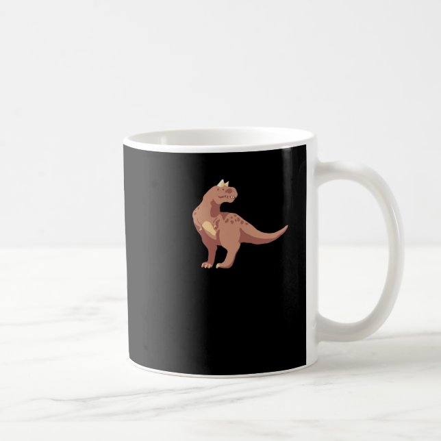 Caneca De Café Carnotaurus Sticker (Direita)