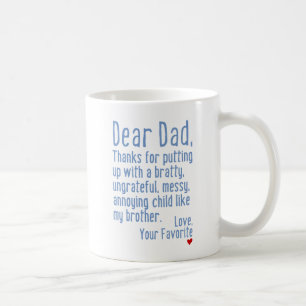Caneca De Café Caro pai [versão do irmão]