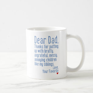 Caneca De Café Caro pai [versão dos irmãos]