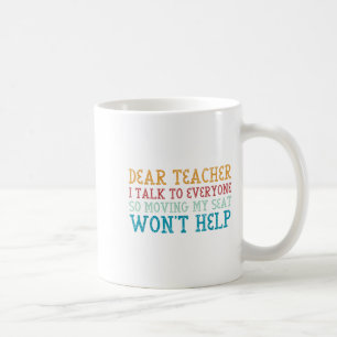 Caneca De Café Caro Professor, Eu Falo Com Todos, Tão Movendo Meu