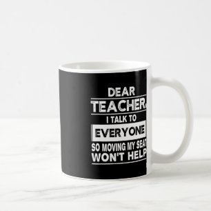Caneca De Café Caro professor, falo com todo mundo.