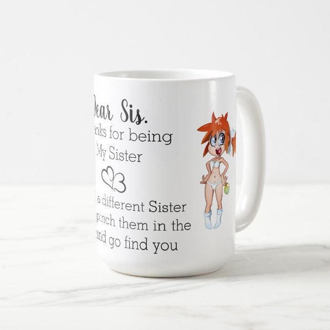 Caneca De Café Caro Sis Coffee Mug (Frente Esquerda)