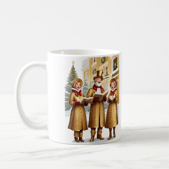 Caneca De Café Caroleiros de Natal (Esquerda)