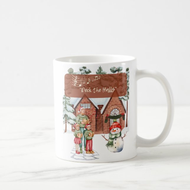 Caneca De Café Caroleiros de Natal (Direita)