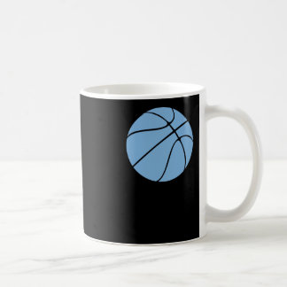 Caneca De Café Carolina Azul Claro Azul Basquete Gráfico Com O