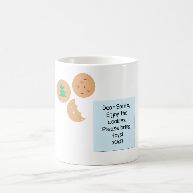 Caneca De Café Caros Papais noeis Cookies Por Favor Tragam Brinqu (Centro)